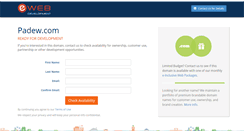 Desktop Screenshot of padew.com